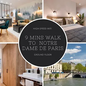 Cosy A 9 Min A Pied De La Cathedrale Notre Dame Paris